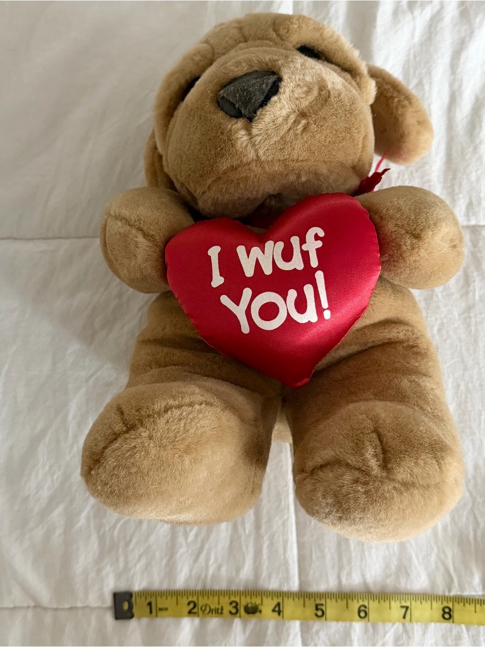 Vintage Shar Pei Puppy Plush Toy Stuffed Animal - Picture 5 of 6